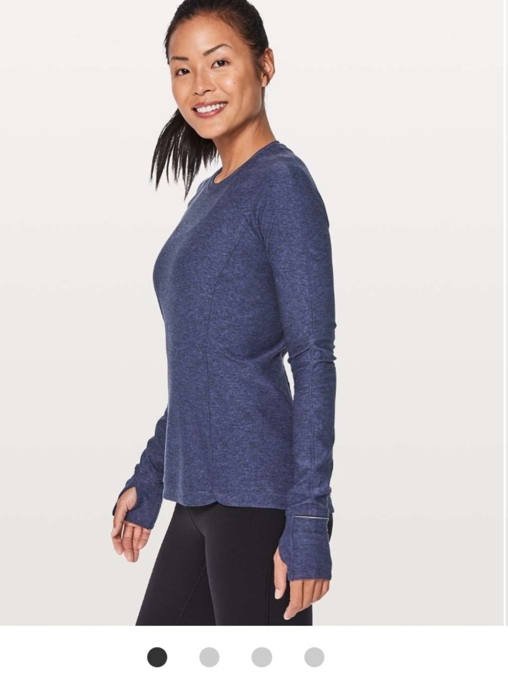 Lululemon Runderful Long Sleeve
Heathered Stony Black